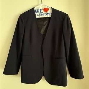 Theory Navy Admiral Crepe Blazer